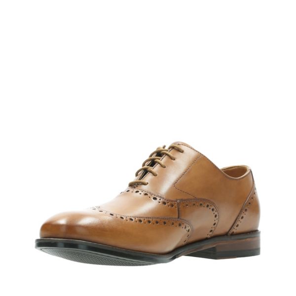 Clarks Mens Edward Walk Brogues Brown | CA-9017843